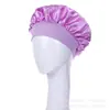 Sombrero bufanda de alta elasticidad para comercio exterior transfronterizo de Amazon, gorro de ducha, gorro de dormir de satén para el cuidado de la mujer con ala grande, elegante
