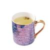 Taza de Cerámica Dorada Estilo Europeo para Café y Té, Cerámica Pintada a Mano para Pareja de Oficina, Regalo Sencillo para el Té de la Tarde