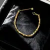 Color Dorado Estrellas Doradas Trituradas Luna Flores Corazón Calabaza Arena Pulsera Dorada Moda para Mujer Lujo Accesible Diseño de Nicho