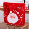 Nueva Funda de Silla Navideña Transfronteriza Personalizada para Personas Mayores Muñeco de Nieve Ciervo Dibujos Animados Creativos Decoraciones Navideñas Personalizadas