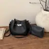 Diseño de Color Sólido Simple y Único, Bolso Cubo de Gran Capacidad, Nuevo Estilo de Alta Gama, Bolso Dulce y Elegante, Bolso de Moda para Madre e Hija