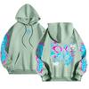 Sudadera de Marca de Moda Calavera Mariposa Sudadera con Capucha Y2K Moda Callejera Transfronteriza Chaqueta Americana Sudadera Retro Estampada Nuevo Otoño e Invierno