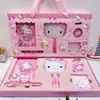 Nuevo Espejo de Maquillaje Planificador Set de Caja de Regalo Japonés Regalo de Alto Valor Estudiante Set de Cuaderno de PU Caja de Regalo