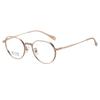 Gafas Vintage de Montura Redonda de Titanio Puro al por Mayor, Modernas y Versátiles, para Miopía, para Mujer, Galvanizadas IP