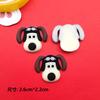 Gafas de goma suave de PVC tridimensionales con dibujos animados para perro, perro sudoroso, joyería DIY, horquilla para el pelo, funda para teléfono, taza de agua, agujero para zapatos, accesorios