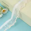 Encaje Elástico de Volantes Coloridos Ropa de Muñeca de Moda Accesorios de Encaje de Volantes Plegados Hechos a Mano DIY
