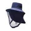 Gorra antimosquitos para exteriores, para pesca, para hombres y mujeres, con protector solar, transpirable, de malla, para pesca nocturna, a prueba de insectos y abejas.
