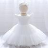 Novo Vestido Infantil de Comércio Exterior para Meninas 2026, Tule Bufante com Mangas Curtas Flutuantes, Vestido de Renda para Meninas, Atacado do Fabricante