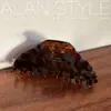 Pinza de tiburón de acetato serie marrón oscuro Maillard de alta calidad, percha de una palabra, pasador de otoño e invierno, accesorios para el cabello de la parte trasera de la cabeza femenina