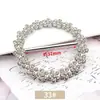 Versión coreana de hebilla de toalla de seda multifuncional al por mayor hebilla de ropa de alto nivel accesorios decorativos de pedrería de perlas hebilla de nudo de esquina