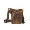 Nueva bolsa de motocicleta transfronteriza, bolso de hombro cruzado de cuero genuino estilo vintage crazy horse para hombre, riñonera portátil multifuncional para exteriores