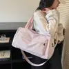 Bolsa de Fitness Simple a Cuadros de Moda con Gran Capacidad, Separación Seca y Húmeda, Bolsa de Entrenamiento Deportivo de Yoga, Bolsa de Viaje Ligera con Compartimento para Zapatos