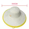 Sombrero de Paja para Protección Solar al Aire Libre con Ala Grande y Amplia Circunferencia de Cabeza, Adecuado para Pesca y Actividades en el Campo, Puede Ser Impreso con un Logotipo, Hecho de Paja de Trigo