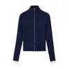 Atacado transfronteiriço 2026 Moda europeia casual slim punhos color block gola alta canelada tricô feminino G866919