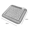 Cojín Eléctrico para Asiento de Silla Ejecutiva con Luz de Fotón y Onda de Calor, con Turmalina, Piedra Maifan, Piedra Bian, Piedra Medicinal y Ágata