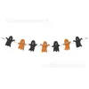 Fieltro Fantasma Bandera Lindo Fantasma de Halloween Adornos Decoración Fiesta de Halloween Otoño Colgante para el Hogar Tela