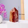Ágata roja de cristal natural, columna de energía de una sola punta de cuatro lados, piedra cruda pulida, adornos decorativos de escritorio para el hogar y la oficina