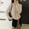 Cardigan de Punto Coreano para Mujer 2026, Nuevo Estilo Otoño Temprano, Chaqueta Delgada de Corte Amplio con Acabado de Alta Gama, Top Versátil