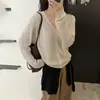 Cárdigan de Punto Estilo Coreano para Mujer, Chaqueta Fina Suelta de Alta Gama Elegante Versátil, Otoño Temprano Nuevo 2025