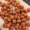 Cuentas de calabaza de Jade Esmeralda Cuentas sueltas de Jade Cuentas de melón de la suerte rojas Pulsera Collar Cuentas espaciadoras de joyería Accesorios Cuentas hechas a mano