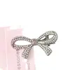 [Aleación] Pasador para el pelo con forma de corazón rosa y lazo de pedrería para niños, Exquisito pasador lateral, Accesorio para el pelo de bebé, Tocado para niñas