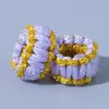 Nudo Plano DIY Rollo Nudo de Piña Pulsera Collar Cuerda Trenzada Cuentas Espaciadoras Accesorios Tejido a Mano Bucle de Hilo