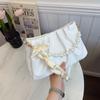 Bolsas de Mujer Transfronterizas, Bolsas Plegadas con Perlas de Nuevo Estilo, Bolsos de Hombro Tipo Nube, Bolsos de Hombro para Mujer, Bolsos Cruzados, Bolsos de Cadena Estilo Coreano