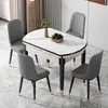 Mesa de Jantar em Rocha 1m Apartamento Pequeno Retrátil Dobrável Acessível Luxo Moderno Multifuncional 1.1 Madeira Maciça Casa Variável Mesa Redonda