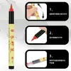 Caneta de Caligrafia para a Cerimônia de Abertura, (Caneta Zhu Sha), Caneta Iluminada, Tipo Líquido Direto com Ponta Macia Caneta Pequena para Prática de Escrita Regular, Caneta Caligráfica para Pontilhar e Traçar, Caneta para Copiar Escrituras