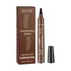 Lápiz de Cejas Salvaje Eelhoe de Cuatro Puntas Rojo-Marrón - Modifica la Forma de las Cejas, Rellena las Cejas, Crea un Look Natural y Denso, Disponible en Múltiples Colores