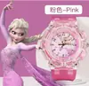 Em estoque fornecimento criativo relógio infantil Ice Princess Aisha Princess flash colorido luminoso masculino e feminino relógio estudantil