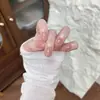 Pegatinas Desmontables para Uñas de 30 Piezas para Transmisiones en Vivo, Uñas Elegantes Estilo Ins, Uñas Portátiles de Alta Gama, Puntas Largas para Uñas al por Mayor