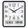 Reloj de Pared Cuadrado para Sala de Estar Silencioso Reloj Electrónico Moderno Casual de Moda Calendario Doméstico Creativo Reloj de Cuarzo