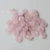 Pingente Transfronteiriço de Cristal Rosa Natural, Colar de Cristal Rosa, Fivela da Paz, Pingente Liso, Cabaça, Pingente de Gota d'Água, Acessório Criativo DIY