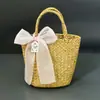 Cesta de Almacenamiento Tejida a Mano Caja de Regalo, Cesta de Regalo Portátil Estilo Campestre para Boda de Gama Alta Práctica, Temática del Bosque