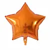 Balão de filme de alumínio estrela de cinco pontas cor sólida de 18 polegadas decoração de festa de casamento balão de folha de alumínio estrela atacado