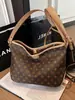 Bolsa Tote de Braço de Luxo Leve para Presbiopia Feminina 2025 Nova Bolsa de Ombro Transversal Estampada Retro para o Trabalho
