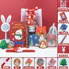 Conjunto de Papelaria de Natal Caderno Caneta Gel Broche Pacote de Presente Prêmios para Alunos do Ensino Fundamental e Médio Presentes de Natal Venda por Atacado