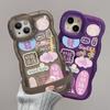 Funda para teléfono móvil Apple 15, iPhone 14, Pro Max, Fortune 13, soporte doble invisible, texto transparente 12