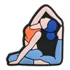 Sapatos de Yoga Mais Vendidos no Exterior, Tamancos em Formato de Flor, Acessórios DIY, Fivelas de Sapato Destacáveis de Borracha Macia PVC, Acessórios de Decoração para Sapatos de Praia
