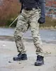 Pantalones Tácticos Transfronterizos con Múltiples Bolsillos, Pantalones Largos de Cuadros Duraderos para el Trabajo, Pantalones Largos para Hombre de Tallas Grandes para Exteriores
