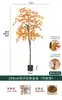 Plantas Verdes de Bordo Árvore Falsa de Bordo Vermelho Plantas em Vasos de Luxo Leve Decoração de Paisagismo para Sala de Estar de Casa Exibição de Janela Planta de Chão