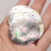 Colgante de concha negra redonda natural DIY semiacabado pasador de pelo hecho a mano pendientes accesorios para ropa al por mayor