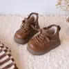 Zapatos de Algodón para Niños, Zapatos de Terciopelo Suave para Niños en Invierno, Botas de Nieve para Niñas de 0-1-3 Años, Zapatos para Bebés