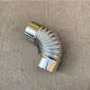 Tubo de chimenea de caldera estufa de leña tubo de escape estufa tubo cilíndrico hierro blanco galvanizado chimenea de estufa de calefacción chimenea de hogar engrosada otro