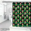Bestseller transfronterizo de Amazon: Cortina de ducha verde del Grinch, cortina de ducha impermeable de pongee con estampado digital de dibujos animados