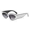 Gafas de sol Cat-Eye Europeas y Americanas Transfronterizas Bloque de Color Moda Versátiles Simples para Mujer Gafas con Protección UV