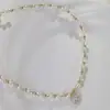 Fábrica de Origen Diseño Profesional Personalizado Collar de Cadena para Clavícula Camelia Perla Francesa Admite Personalización Según Dibujos y Muestras