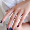 Xiangxu Luz de Luna Azul Luz de Luna de Lujo Piedra de Luna Ojo de Gato Anillo Fino Elegante Pequeño y Exquisito Anillo Abierto Venta Directa de Fábrica