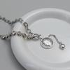 Collar de amor con retrato para mujer, diseño incrustado de diamantes, estilo europeo y americano, moda 2023, estilo Ins, estilo frío, cadena para la clavícula